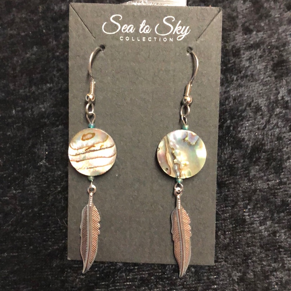 Abalone shell earrings